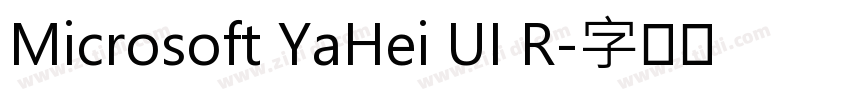 Microsoft YaHei UI R字体转换